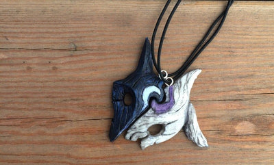 Fan Art Kindred Necklace inspired by LOL - BFF, Kids Valentine handmade pendant - WSoothePro