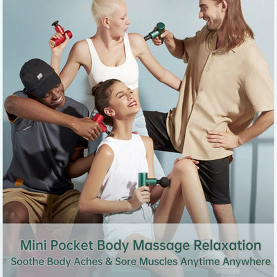 Mini Portable Massage Gun for Body Shoulder Back Neck Pain - Soothe Pro
