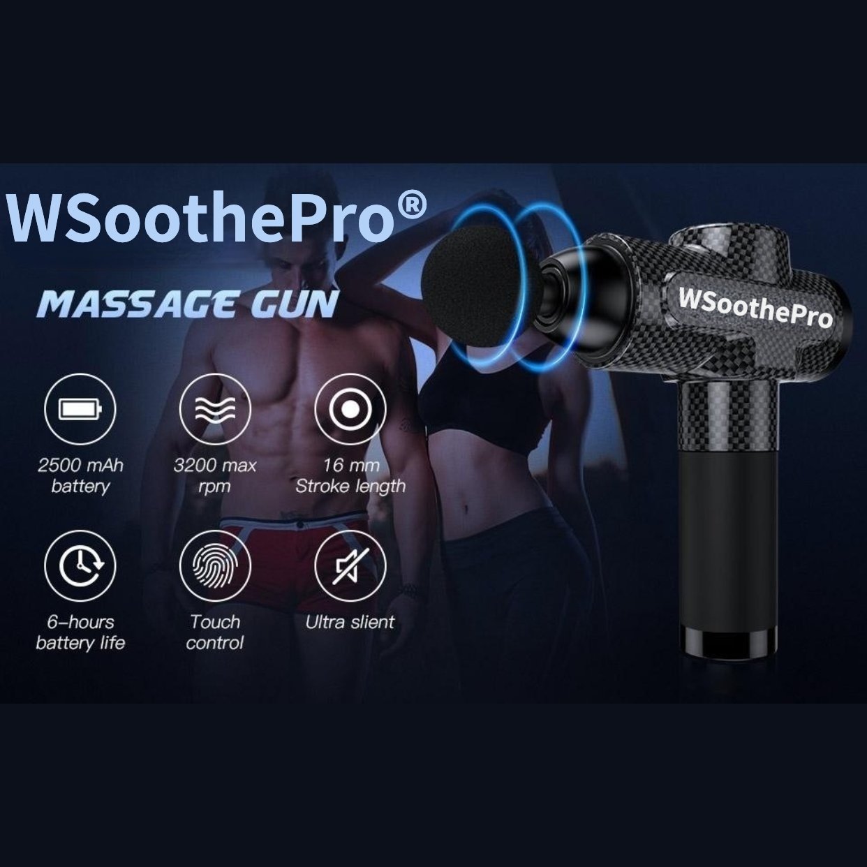 Professional Muscle Fascia Massager Gun Sports Shock Wave Muscle Massager -  China Massage Gun, Massager Gun