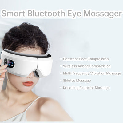 9D Smart Airbag Vibration Eye Massager With Heat - WSoothePro